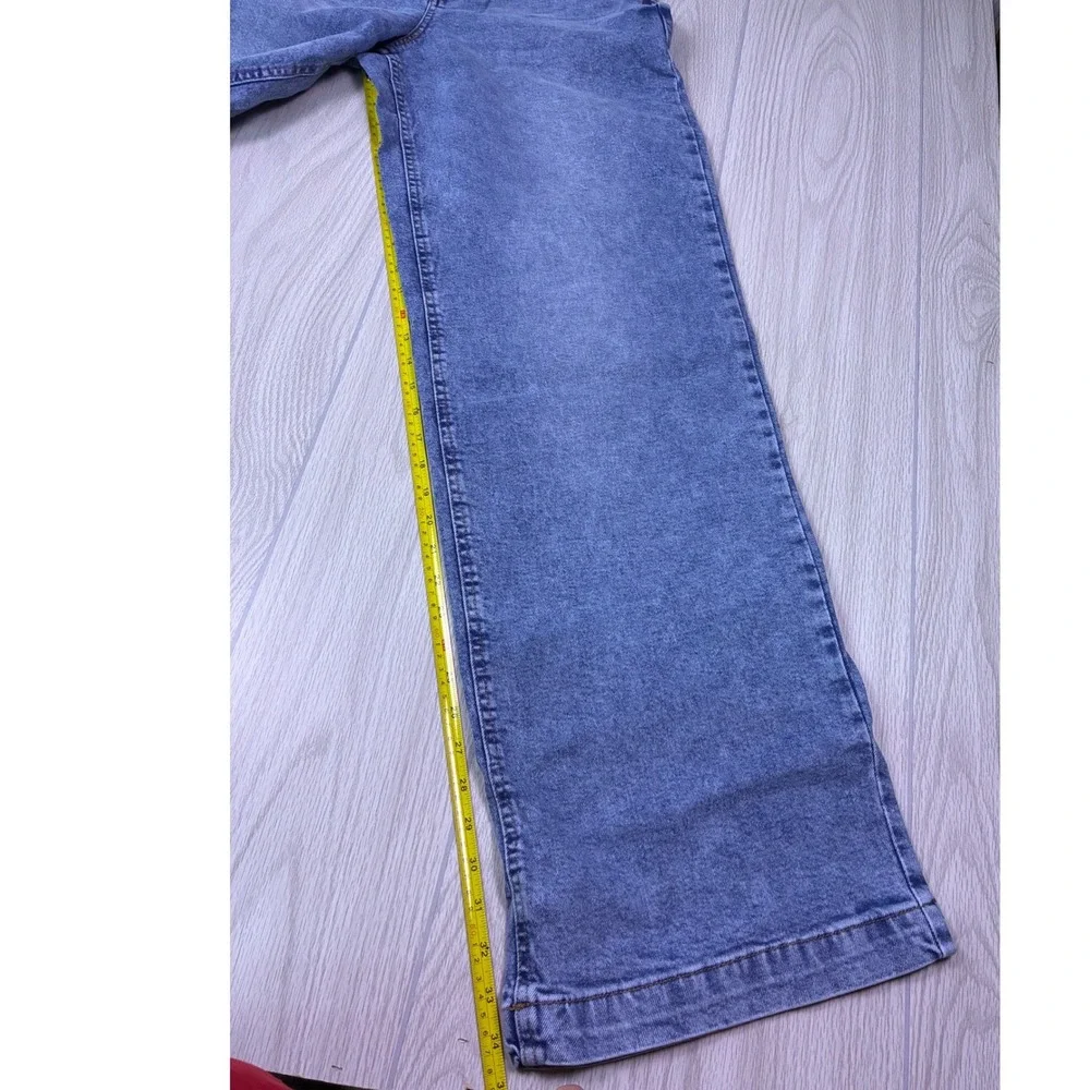 American Tall Luna High Rise Wide Leg Jeans Heritage Faded 29/37 - Picture 11 of 13